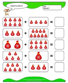 Toplama İşlemi Çalışma Sayfaları